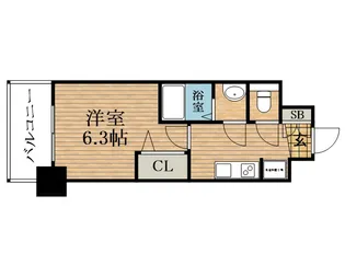 大阪府大阪市中央区内淡路町1丁目【マンション】の間取り