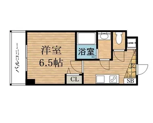 大阪府大阪市中央区松屋町【マンション】の間取り