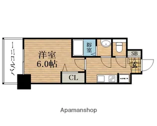 大阪府大阪市中央区玉造2丁目【マンション】の間取り