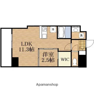 大阪府大阪市中央区徳井町2丁目【マンション】の間取り