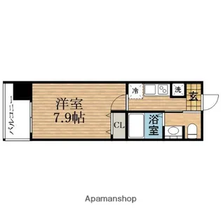 大阪府大阪市中央区南久宝寺町2丁目【マンション】の間取り