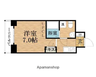 大阪府大阪市中央区南久宝寺町3丁目【マンション】の間取り