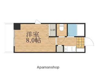 大阪府大阪市中央区中寺1丁目【マンション】の間取り