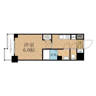 大阪府大阪市中央区釣鐘町2丁目【マンション】の間取り