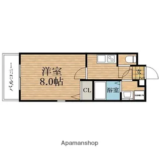 大阪府大阪市中央区島之内2丁目【マンション】の間取り