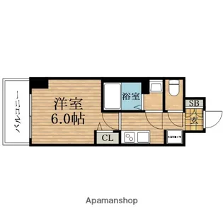 大阪府大阪市東成区東中本1丁目【マンション】の間取り