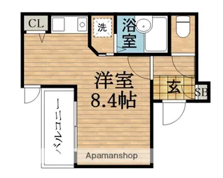 大阪府大阪市中央区上本町西1丁目【マンション】の間取り