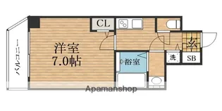 大阪府大阪市中央区糸屋町2丁目【マンション】の間取り