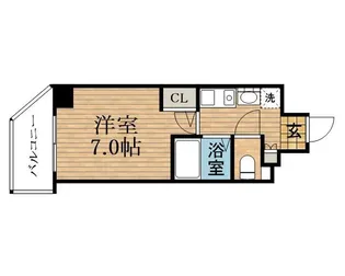 大阪府大阪市中央区上本町西2丁目【マンション】の間取り