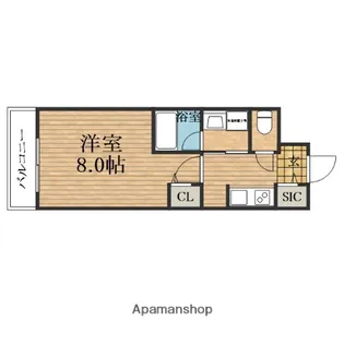 大阪府大阪市東成区深江北1丁目【マンション】の間取り