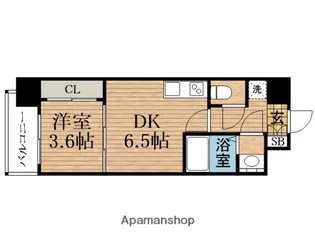 大阪府大阪市中央区北久宝寺町1丁目【マンション】の間取り