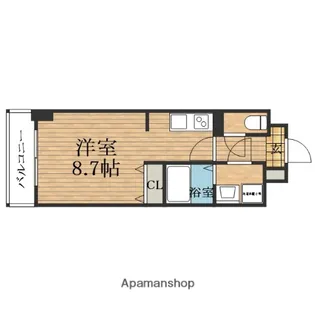 大阪府大阪市東成区大今里西3丁目【マンション】の間取り
