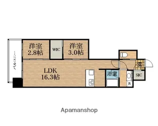 大阪府大阪市北区東天満1丁目【マンション】の間取り