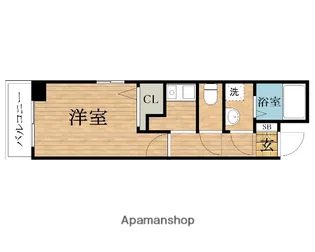 大阪府大阪市中央区糸屋町1丁目【マンション】の間取り