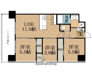大阪府大阪市北区黒崎町【マンション】の間取り