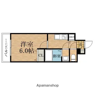 大阪府大阪市東成区大今里南6丁目【マンション】の間取り