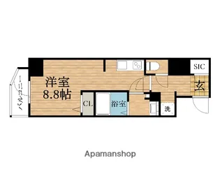 大阪府大阪市中央区安堂寺町1丁目【マンション】の間取り