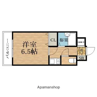 大阪府大阪市東成区大今里西1丁目【マンション】の間取り