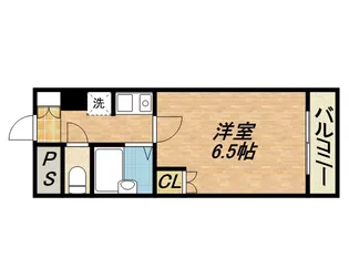 ラ・フェリオ新深江【0405号室】の間取り