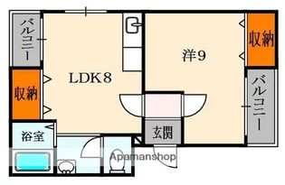 プリモ伊加賀【2階】の間取り