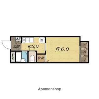 南国スターブル【2階】の間取り