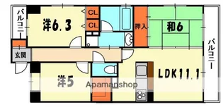3LDKの間取り画像