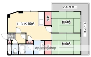 ハイクレスト宮之阪【2階】の間取り
