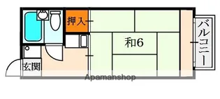 ハイツ大村【2階】の間取り