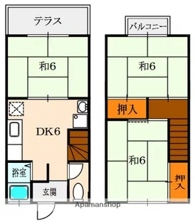 コーポ大村Ⅱ【1階】の間取り