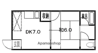 交野ハイツ【2階】の間取り