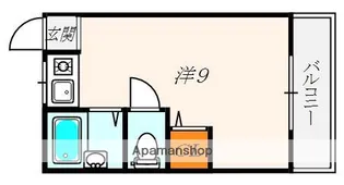 シャンテー三矢Ⅱ【1階】の間取り