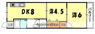 土佐ビル高柳【2階】の間取り
