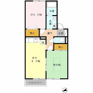 ヴェルドミール出口【2階】の間取り