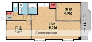 グランデール中宮【5階】の間取り