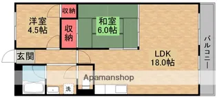 シャルマンコーポ香里ヶ丘【4階】の間取り