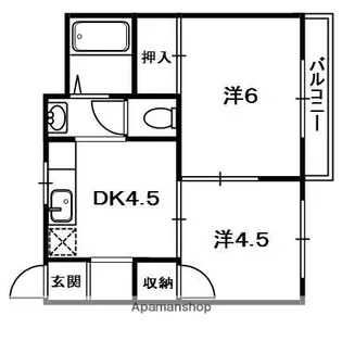 藤マンション【3階】の間取り