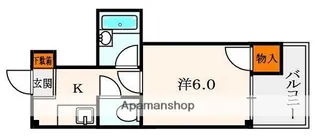 ロータリーマンション村野B棟【1階】の間取り