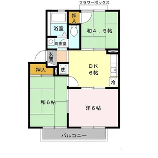 平尾ハイツ【2階】の間取り