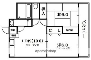 ハーモニーライフ春日【3階】の間取り