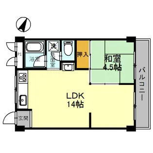上田ビル【4階】の間取り