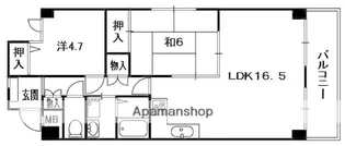第3クラウンマンション【3階】の間取り