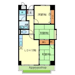 ベルメゾン宮下【1階】の間取り