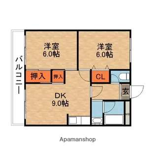 ロイヤルハイツさつき丘【3階】の間取り