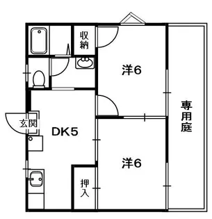 メゾンデール前田【1階】の間取り