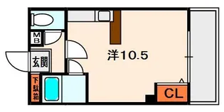 ラピュタ牧野阪【101号室】の間取り