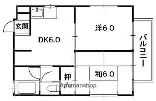 シャトレアロール【1階】の間取り
