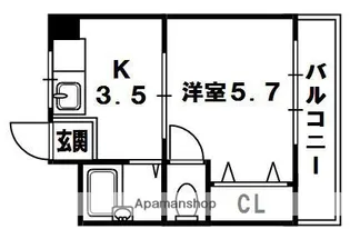 第3星ヶ丘マンション【4階】の間取り