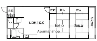 香里ロイヤルプラザ【3階】の間取り