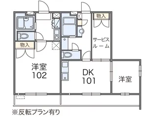 レオパレスOHI【204号室】の間取り