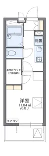 レオパレスハウス香里ヶ丘【3階】の間取り